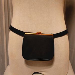 Charles Jourdan Belt Coin Purse Black